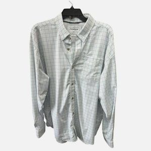 Men's White Checkered Shirt